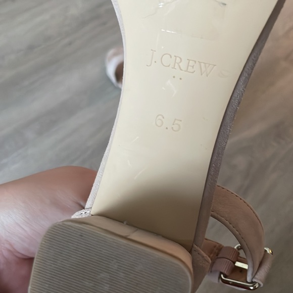 J. Crew Nude suede low block heel sandals - Picture 3 of 3